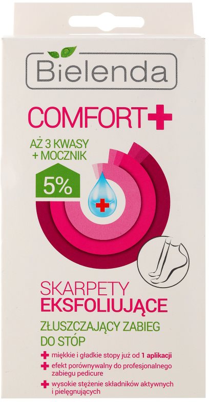 Bielenda Comfort+ sosete exfoliante pentru hidratarea picioarelor
