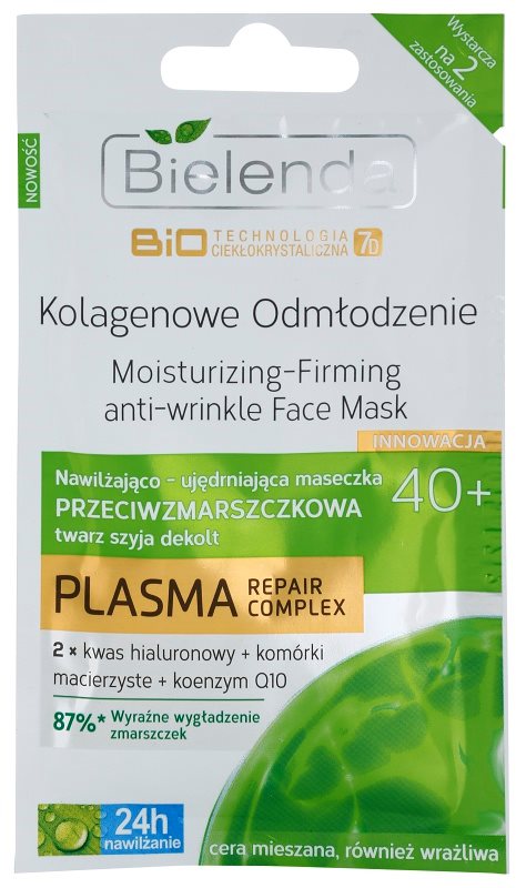 Bielenda BioTech 7D Collagen Rejuvenation 40+ hydratační a zpevňující maska proti vráskám