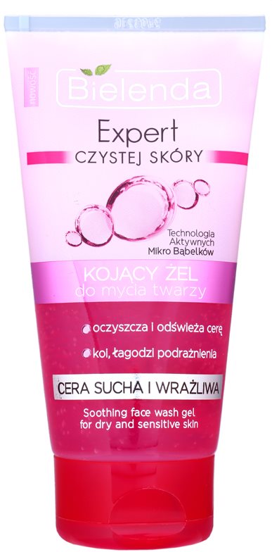 Bielenda Expert Pure Skin Soothing gel za čišćenje za osjetljivu i suhu kožu lica