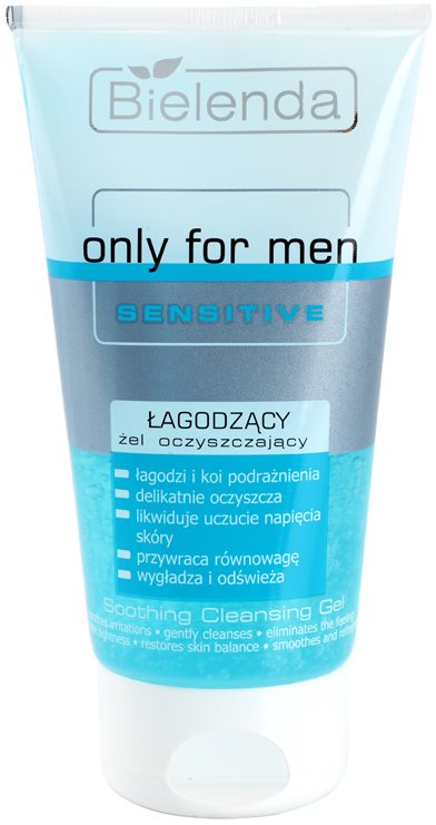 Bielenda Only for Men Sensitive gel za čišćenje za osjetljivu i nadraženu kožu lica
