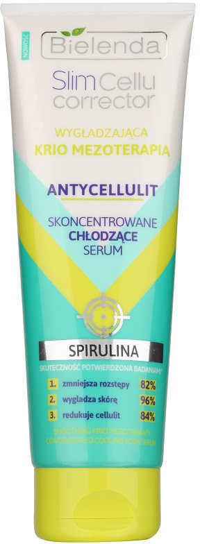 Bielenda SlimCellu Corrector Kryo Mezotheraphy sérum nutritivo de corpo para a celulite e esterias com efeito resfrescante