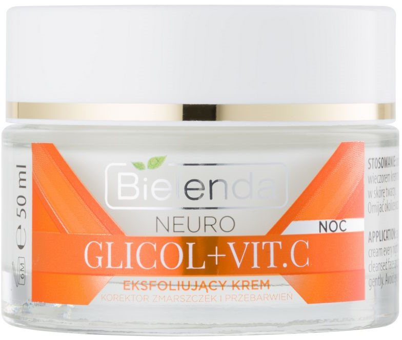 Bielenda Neuro Glicol + Vit. C crema notte effetto scrub