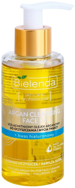 Bielenda Skin Clinic Professional Moisturizing olej arganowy czyszczący z kwasem hialuronowym