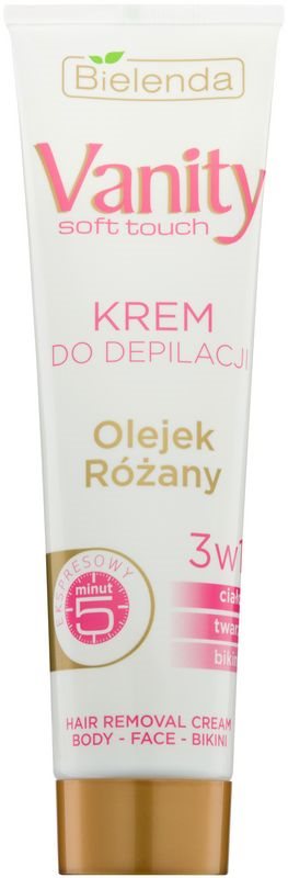 Bielenda Vanity Soft Touch creme depilatório para pele seca