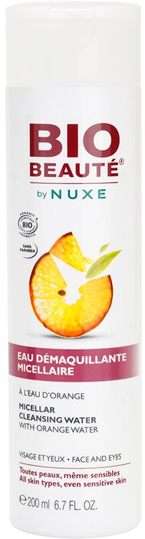 Bio Beauté by Nuxe Cleansing agua micelar limpiadora con agua de naranja