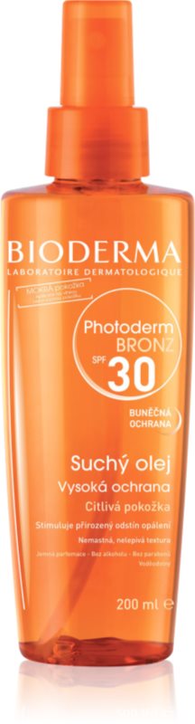 Bioderma Photoderm Bronz Tan-Prolonging Protective Dry Oil in Spray SPF 30