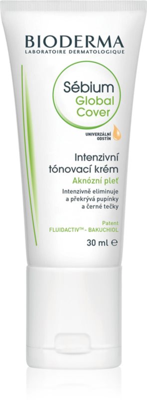 Bioderma Sébium Global Cover інтенсивний тональний догляд для шкіри зі схильністю до акне