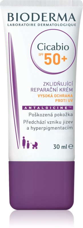 Bioderma Cicabio beruhigende und regenerierende Plege SPF 50+