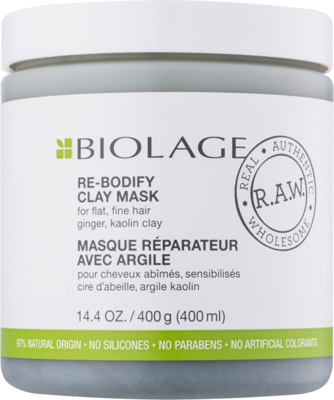 Biolage RAW Uplift jílová maska pro jemné a zplihlé vlasy