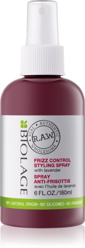 Biolage RAW Styling spray a rakoncátaln haj ellen levendulával
