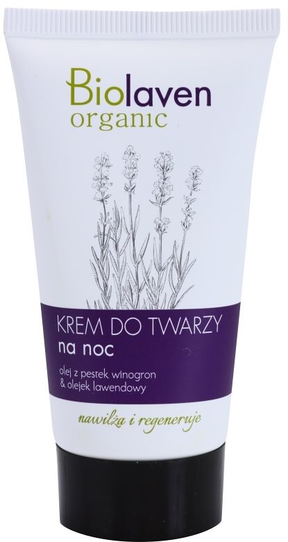 Biolaven Face Care crema de noapte cu efect de anti imbatranire cu lavanda