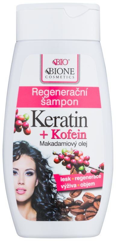 Bione Cosmetics Keratin Kofein regenerační šampon