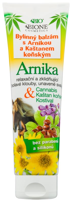 Bione Cosmetics Cannabis Herbal Balm with Arnica and Horse Chestnut