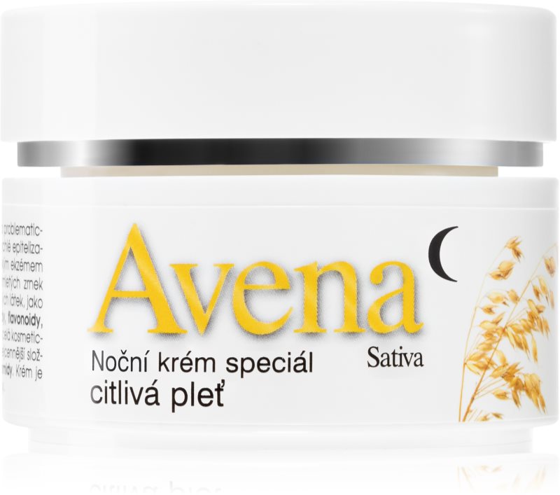 Bione Cosmetics Avena Sativa nočna krema za občutljivo kožo