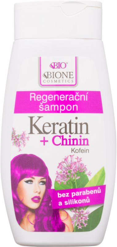 Bione Cosmetics Keratin + Chinin regeneracijski šampon