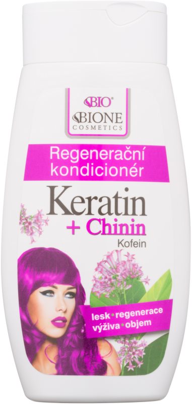 Bione Cosmetics Keratin + Chinin відновлюючий кондиціонер для волосся