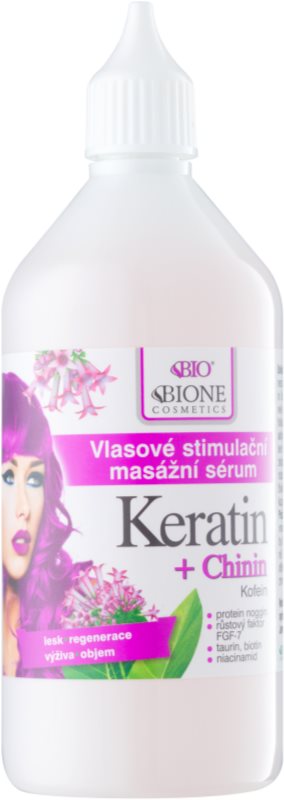 Bione Cosmetics Keratin + Chinin ser pentru stimulare par
