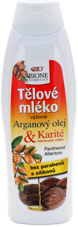 Bione Cosmetics Argan Oil + Karité hranilno mleko za telo