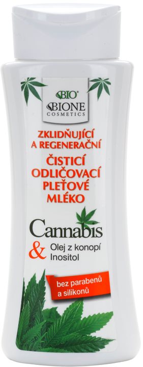 Bione Cosmetics Cannabis umirujuće mlijeko za čišćenje