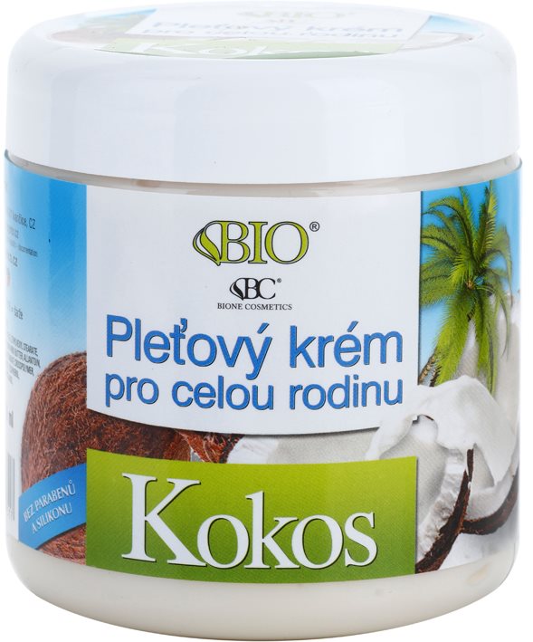 Bione Cosmetics Coconut Skin Cream for All Ages With Coconut