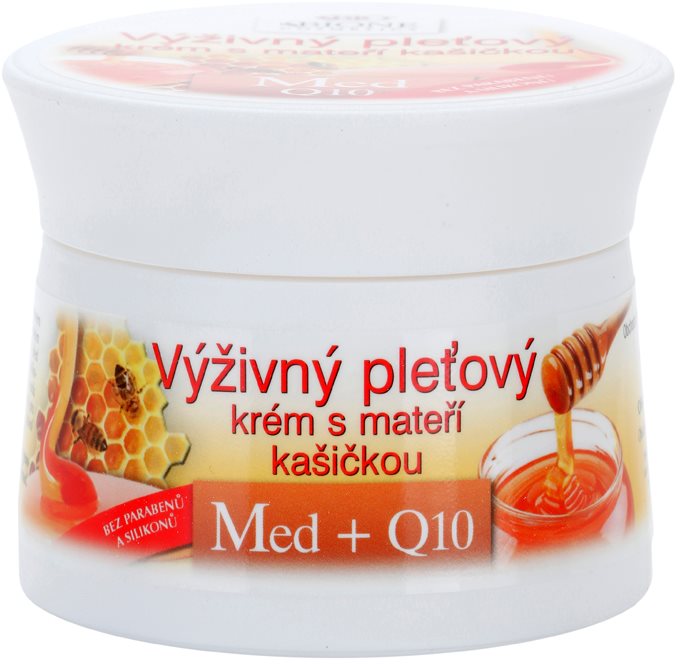 Bione Cosmetics Honey + Q10 crema hranitoare cu laptisor de matca