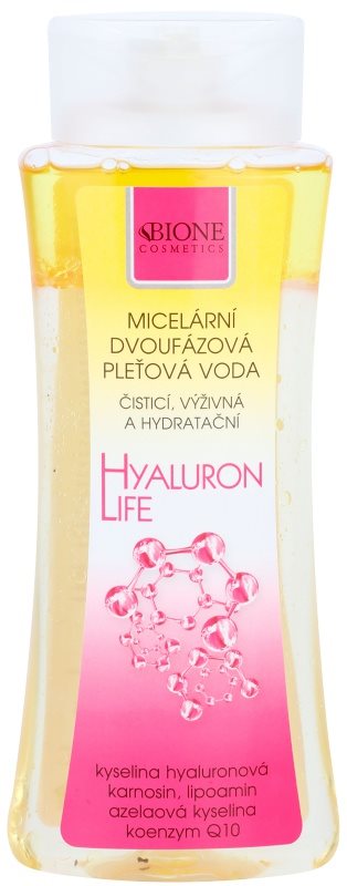 Bione Cosmetics Hyaluron Life Two-Phase Micellar Water With Moisturizing Effect