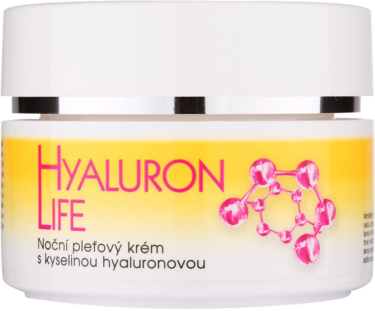 Bione Cosmetics Hyaluron Life noćna krema za lice s hijaluronskom kiselinom
