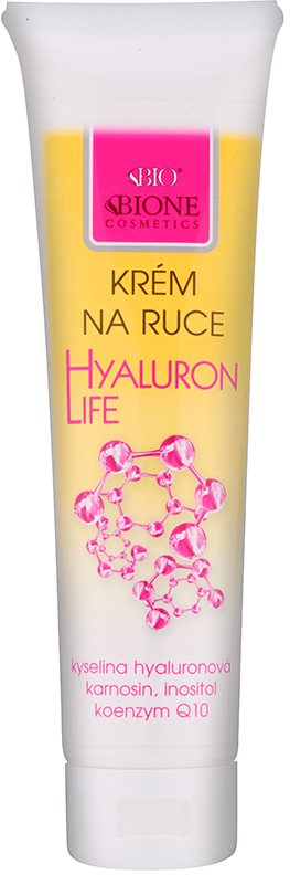 Bione Cosmetics Hyaluron Life Hand Cream with Regenerative Effect