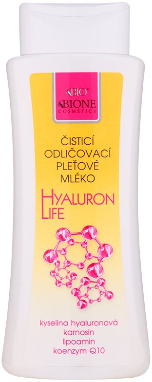 Bione Cosmetics Hyaluron Life sminklemosó tej hialuronsavval