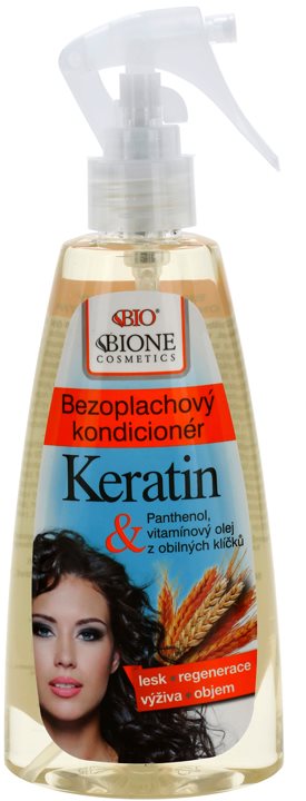 Bione Cosmetics Keratin Grain condicionador sem enxaguar em spray