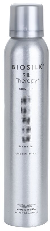 Biosilk SilkTherapy Shine On stiling pršilo za sijaj in mehkobo las