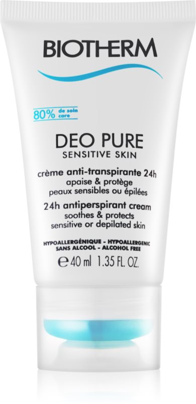 Biotherm Deo Pure Sensitive Skin anti-perspirant crema pentru piele sensibila dupa epilare