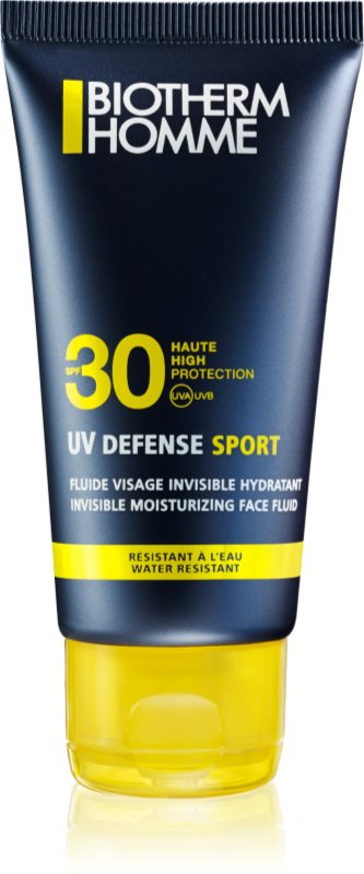 Biotherm Homme UV Defense Sport napozó fluid az arcra SPF 30