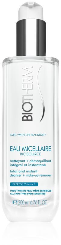 Biotherm Biosource Eau Micellaire Micellar Cleansing Water for All Skin Types Including Sensitive
