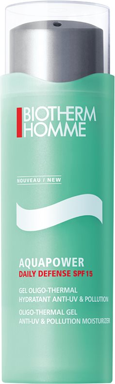 Biotherm Homme Aquapower hidratáló és védő gél SPF 15