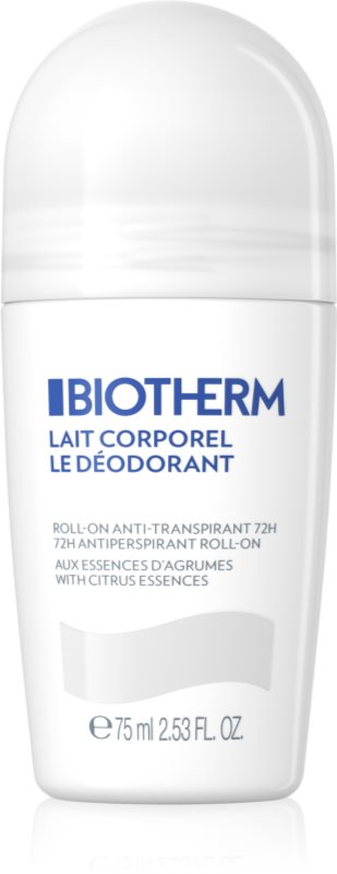 Biotherm Lait Corporel Le Déodorant antiperspirant roll-on bez parabena