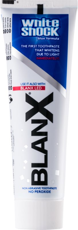 BlanX White Shock dentifrice blanchissant anti-taches effet instantané