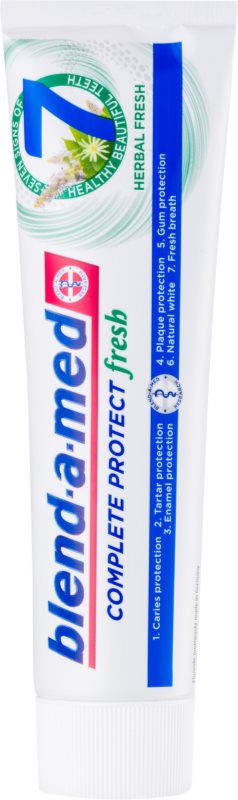 Blend-a-med Complete 7 + Mouthwash Herbal Zahnpasta und Mundwasser 2 in 1 für den kompletten Schutz Ihrer Zähne