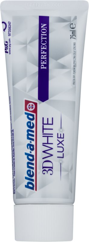 Blend-a-med 3D White Luxe Perfection pasta de dientes blanqueadora con efecto antimanchas en el esmalte