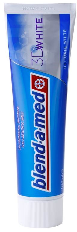 Blend-a-med 3D White Delicate White pasta de dientes con efecto blanqueador