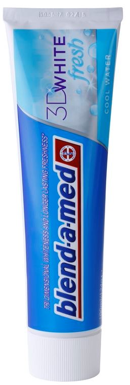 Blend-a-med 3D White Fresh Cool Water pasta de dientes blanqueadora para aliento fresco