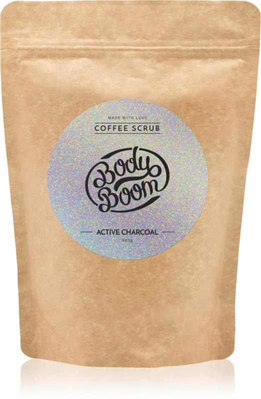 BodyBoom Active Charcoal koffie bodyscrub