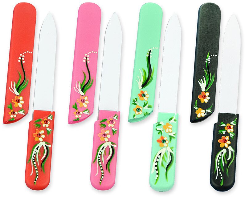 Bohemia Crystal Hard Painted Nail File lime à ongles