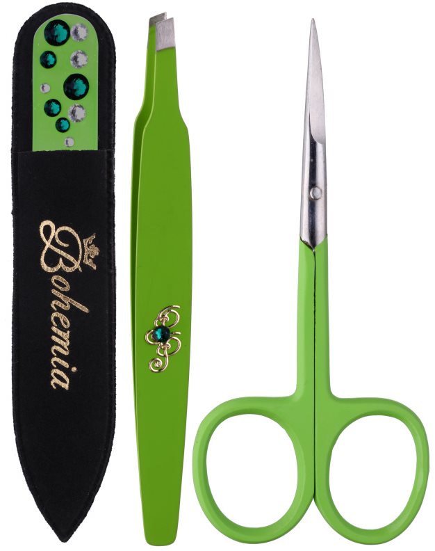 Bohemia Crystal Bohemia Swarovski Nail File,Tweezers and Nail Clippers Kosmetik-Set I.