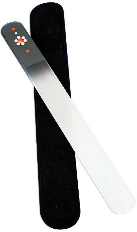 Bohemia Crystal Swarovski Big Nail File with Flower lima de uñas
