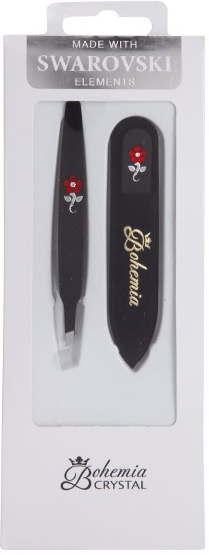 Bohemia Crystal Bohemia Swarovski Nail File and Tweezers kosmetická sada I.