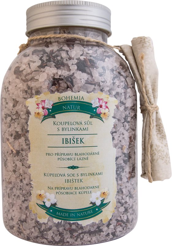 Bohemia Gifts & Cosmetics Bohemia Natur relaxační koupelová sůl s ibiškem