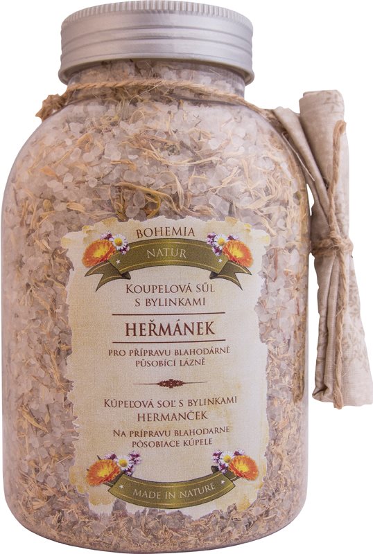 Bohemia Gifts & Cosmetics Bohemia Natur sól do kąpieli z trzema rodzajami ziół