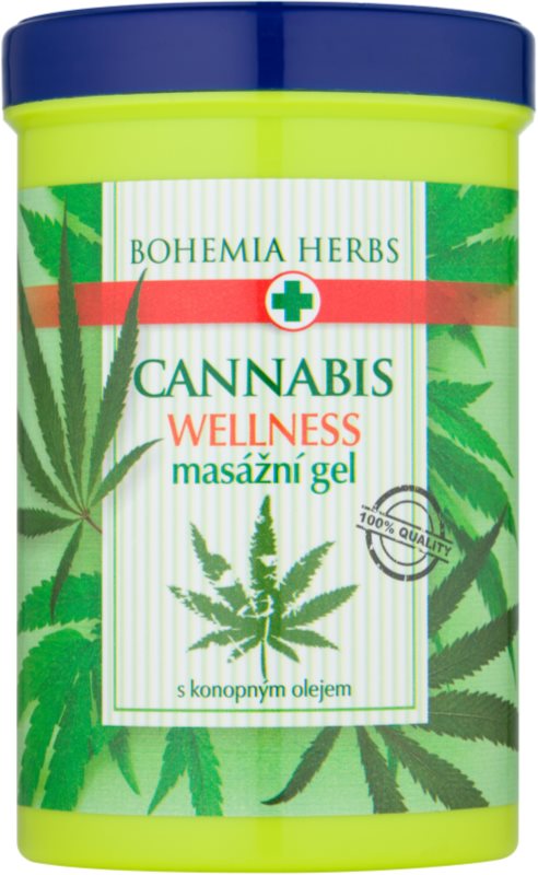 Bohemia Gifts & Cosmetics Cannabis masážny gél s konopným olejom