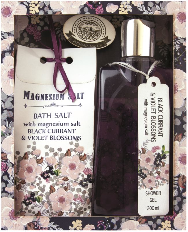 Bohemia Gifts & Cosmetics Magnesium Salt Black Currant & Violet Blossoms косметичний набір I.